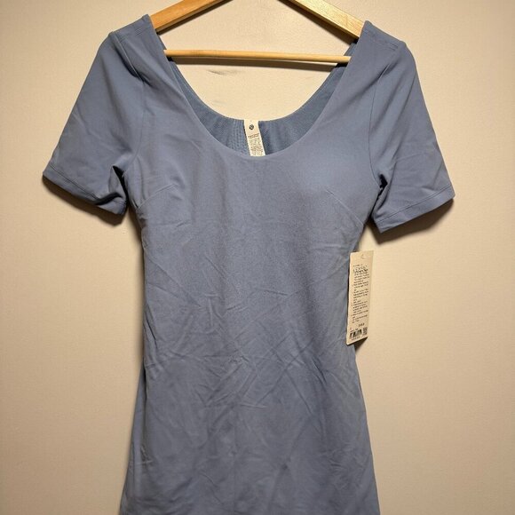 lululemon Align™ Short-Sleeve Dress SZ8 Blue Willow - Picture 2 of 6